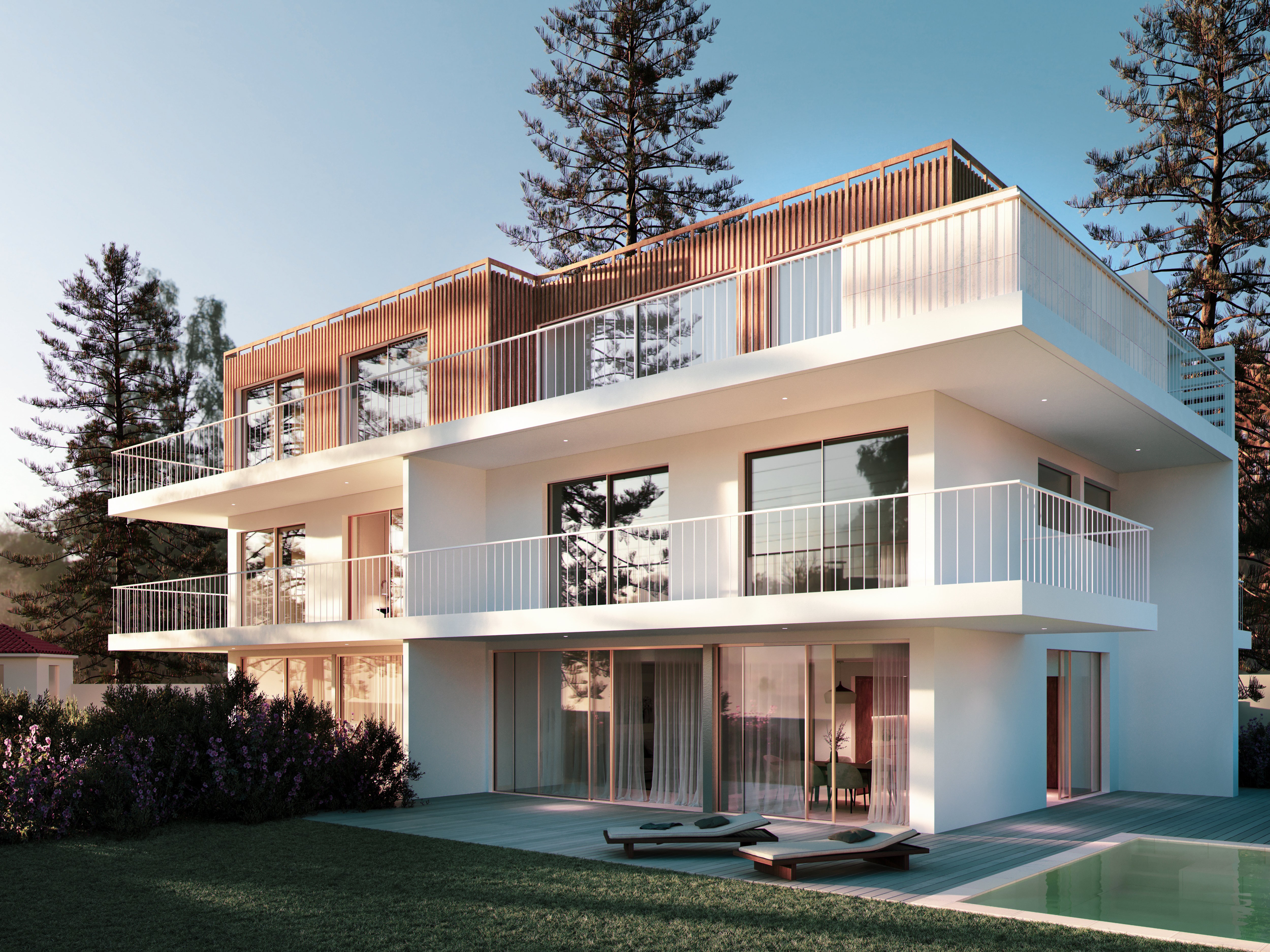 VillaMar Carcavelos contemporary residences with private pool and modern architecture in Cascais